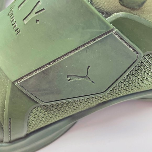 Puma Mens Fenty by Rihanna Army Green Leather Fabric High Top Sneaker  SZ 12 main image 11